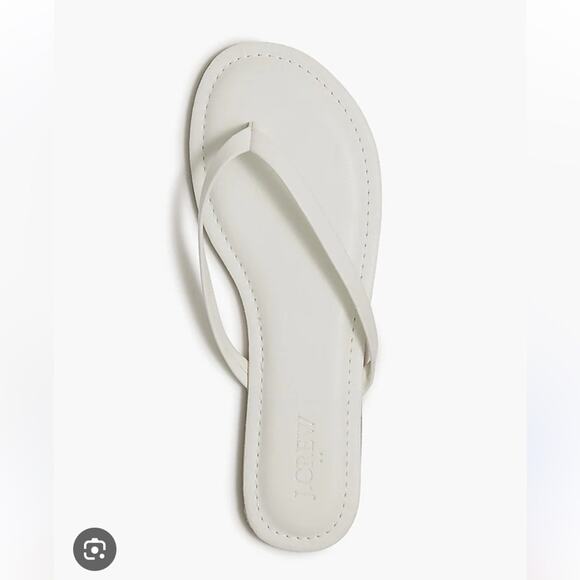 J. Crew Shoes - J. Crew Easy Summer Flip Flops White Size 8 AO017 New